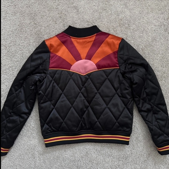 Classic Rock Couture Black Rising Sun Bomber Jacket - Picture 1 of 4